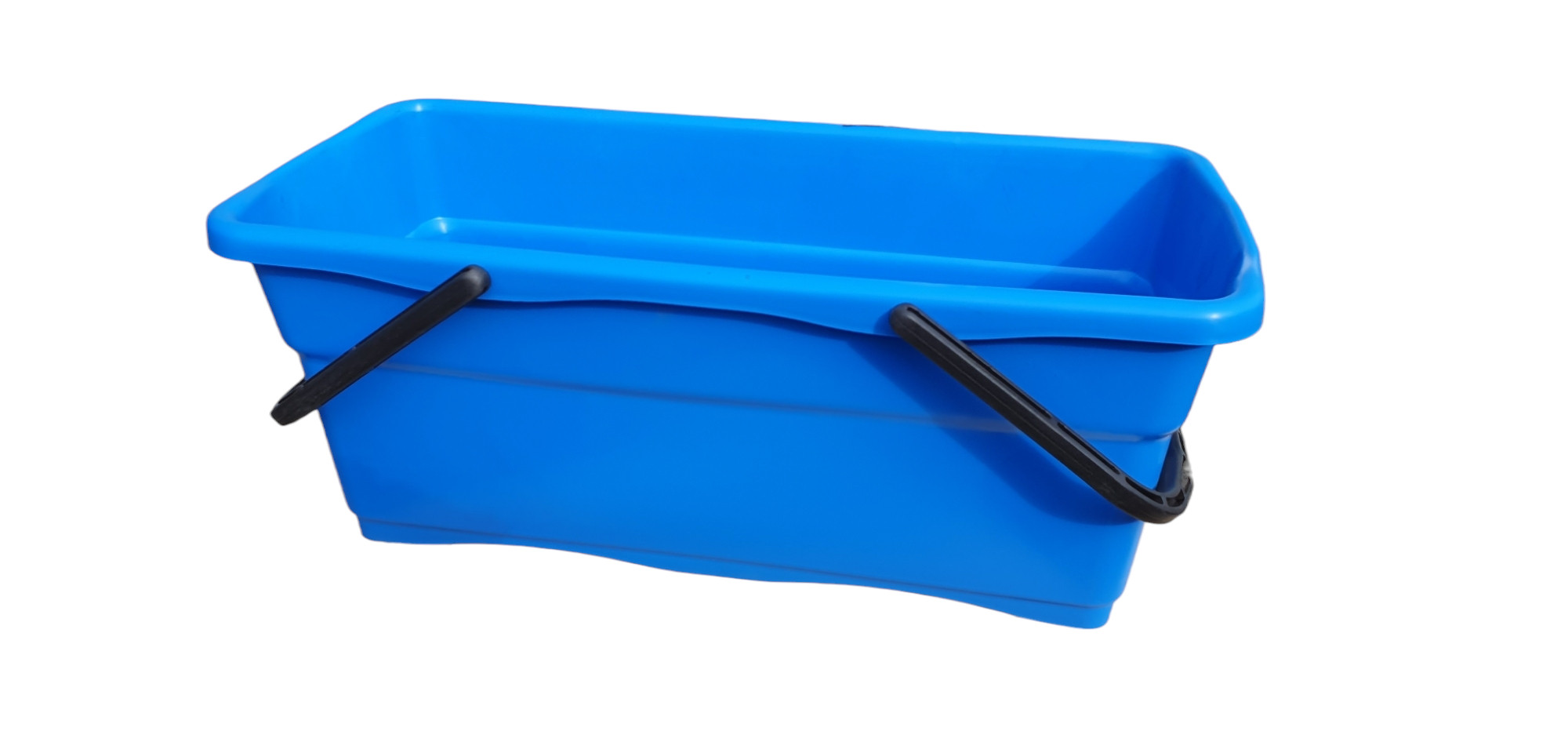 Multifunktionaler Eimer/Kübel in Blau 17L– Rechteckig und Tragegriffen 54x24x22,5cm(ohne Rollen) – Bild 2