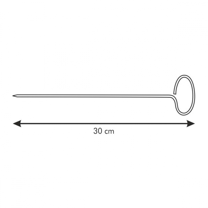 Grillspiesse 6er 30 cm Edelstahl – Bild 3