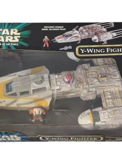 Alternative view of Star Wars / Power of the Force Imperial Y Wing Fighter Neu Sealed MISB